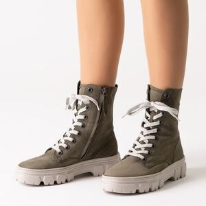 Paul Gree Lace Up Combat Sneaker Boots (UK 6)